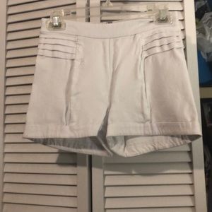 Mini zip-up shorts